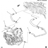 (TN08-107) - 2007-2008 N1 HOSES & PIPES/HEATER (LLR/3.7E, EXC RHD)