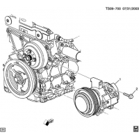 (TS09-700) - 2007-2010 N1   MOUNTING (LLR/3.7E)