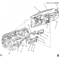 (TN16-116) - 2006-2010 N1 INSTRUMENT PANEL & RELATED PARTS PART 3 STRUCTURE