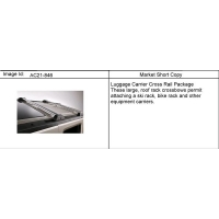 (AC21-846) - 2006-2010 N153(06) RAIL PKG/LUGGAGE CARRIER CROSS
