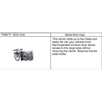 (AC21-919) - 2006-2010 N1  /BICYCLE (HITCH MOUNT)