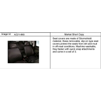 (AC21-893) - 2006-2010 N153(06) COVER PKG/SEAT