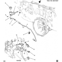 (TS00-728) - 2007      N1 CLUTCH PEDAL & CYLINDERS (MA5,RHD)(TWO PIECE MASTER CYLINDER PIPE)(2ND DES)