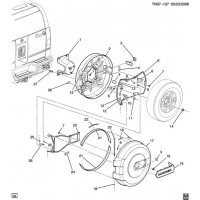 (TN07-107) - 2007-2008 N1 SPARE WHEEL CARRIER COVER (PERFORMANCE PACKAGE HH3)