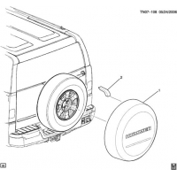 (TN07-108) - 2007-2008 N1 SPARE WHEEL CARRIER COVER(W91)