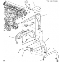 (TN08-108) - 2007-2008 N1 FENDER & WHEELHOUSE/FRONT END (B74)