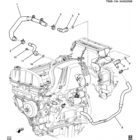 (TN08-104) - 2007-2008 N1 HOSES & PIPES/HEATER (LLR/3.7E, RHD)