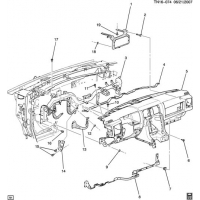 (TN16-074) - 2008-2009 N2 INSTRUMENT PANEL & RELATED PARTS PART 3 SUPPORTS