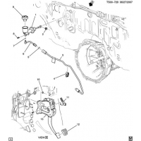 (TS00-729) - 2008-2010 N1 CLUTCH PEDAL & CYLINDERS (LLR/3.7E,MA5,RHD)