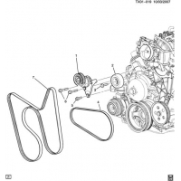 (TX01-019) - 2008      N1 PULLEYS & BELTS/ACCESSORY DRIVE (LH8/5.3L)