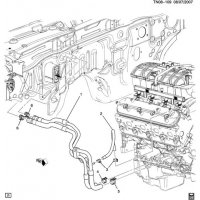 (TN08-109) - 2009      N1 HOSES & PIPES/HEATER (LH8/5.3L, EXC RHD)