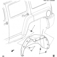 (TN16-124) 2009-2010 N1(06) WHEELHOUSE LINER/REAR