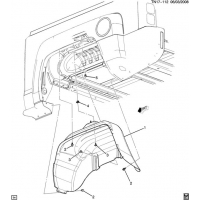 (TN17-112) 2009-2010 N1(43) PICKUP BOX-WHEEL HOUSE LINER