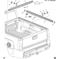 (TN17-116) 2009-2010 N1(43) PICKUP BOX CARGO RAILS