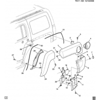 (TN17-108) 2009-2010 N1(06) FLARE/REAR WHEEL OPENING-LH(EXC (B74))