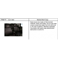 (AC21-893) 2006-2010 N153(06) COVER PKG/SEAT